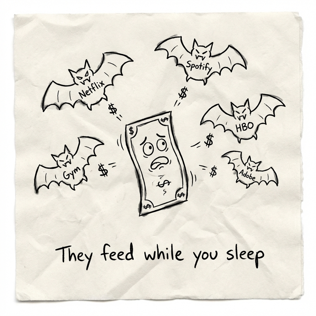 Subscription vampires doodle